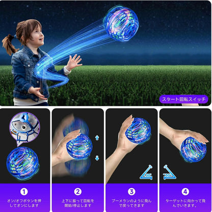 手の動きで操作できる360°LEDフライングボール